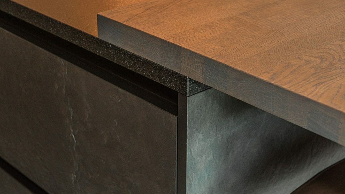 Ashley Jay Project Dark Dramatic Slate Kitchen resized (2) Overlapping worktops