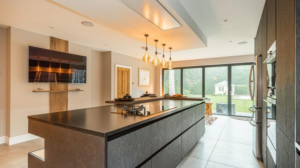Ashley Jay Project Dark Dramatic Slate Kitchen resized (3) Dark slate Kitchen Island