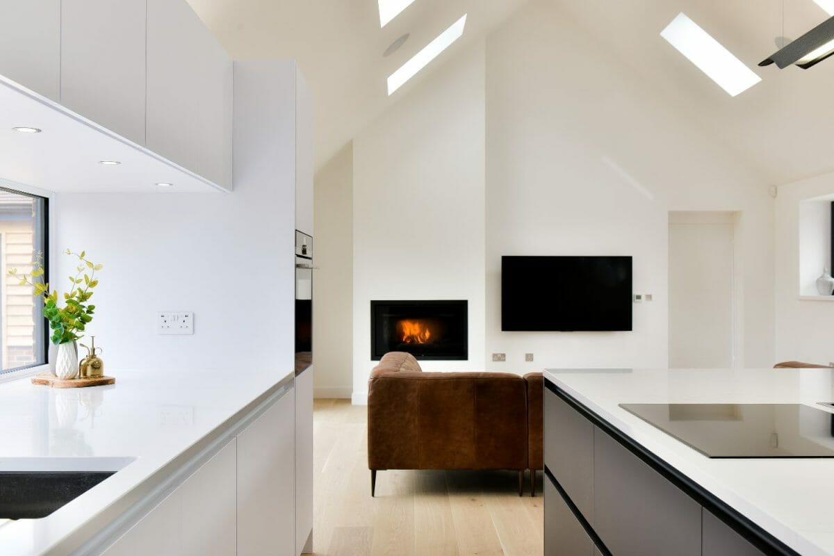 Sleek minimalist grey and white kitchen-3