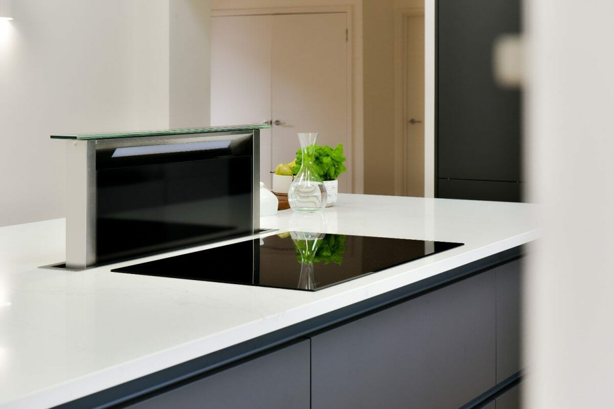Sleek minimalist grey and white kitchen-5