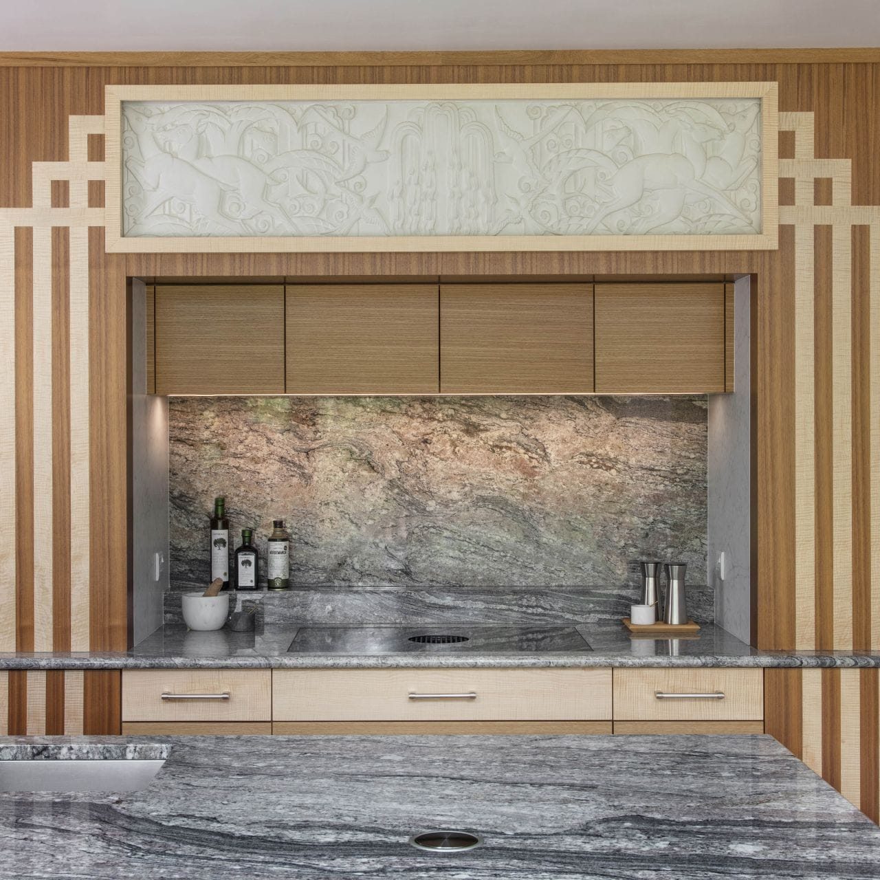 3 Art Deco wood kitchen